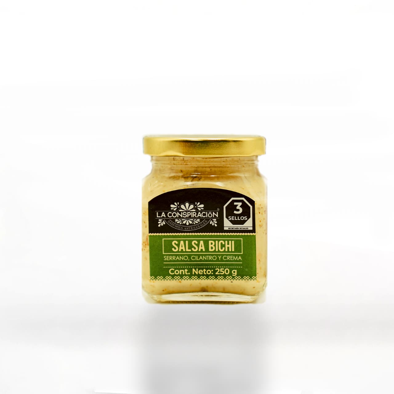 Mexican artisanal sauce: Chilli Serrano, Coriander & Cream