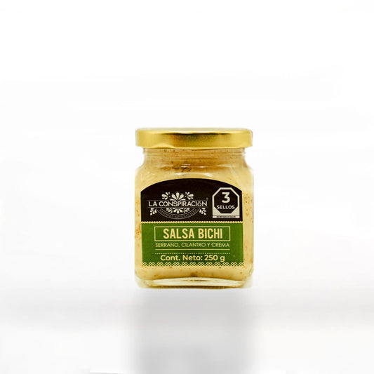 Mexican artisanal sauce: Chilli Serrano, Coriander & Cream